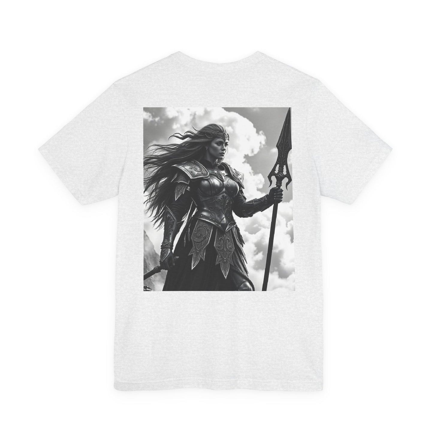 Valkyrie Warrior T-Shirt – Mythic Female Armor Art Tee