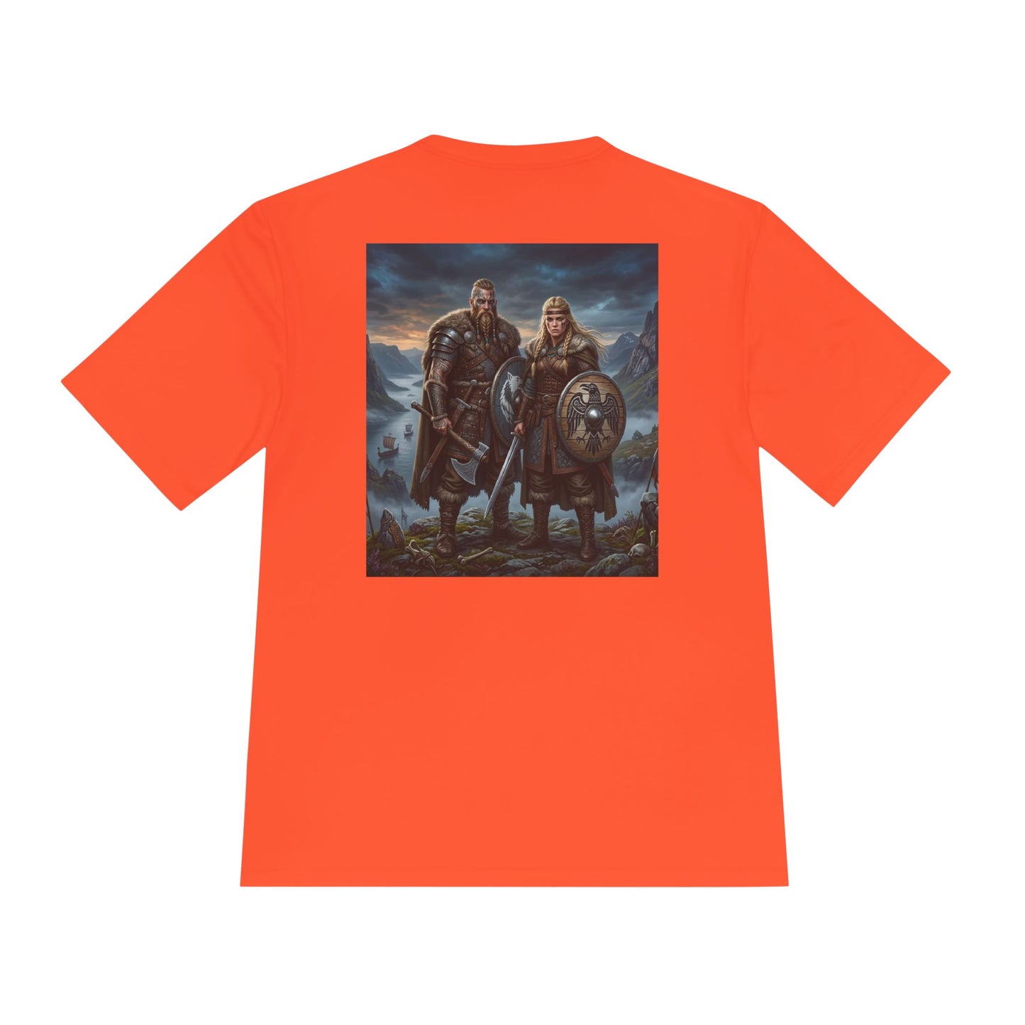 Viking Warriors Graphic Tee — Norse Shield & Axe Mythic T-Shirt