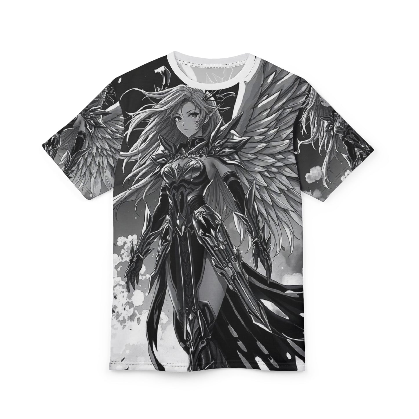 Angel Warrior Graphic Tee — Fantasy Anime Valkyrie AOP Shirt