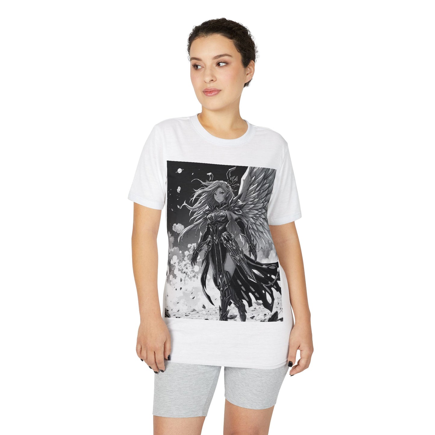 Angel Warrior T-Shirt — Gothic Fantasy Winged Hero Graphic Tee