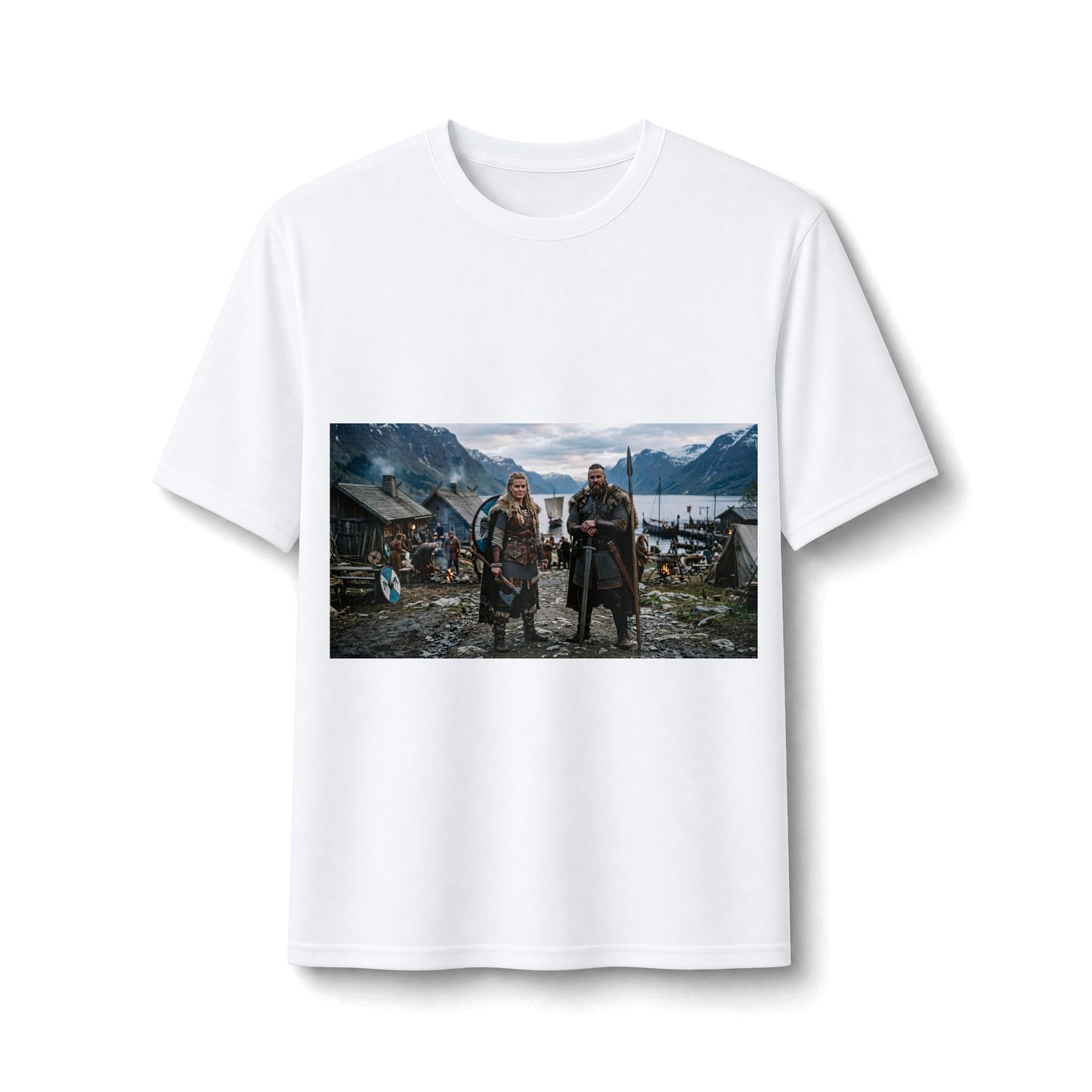 Viking Village Scene Performance Tee