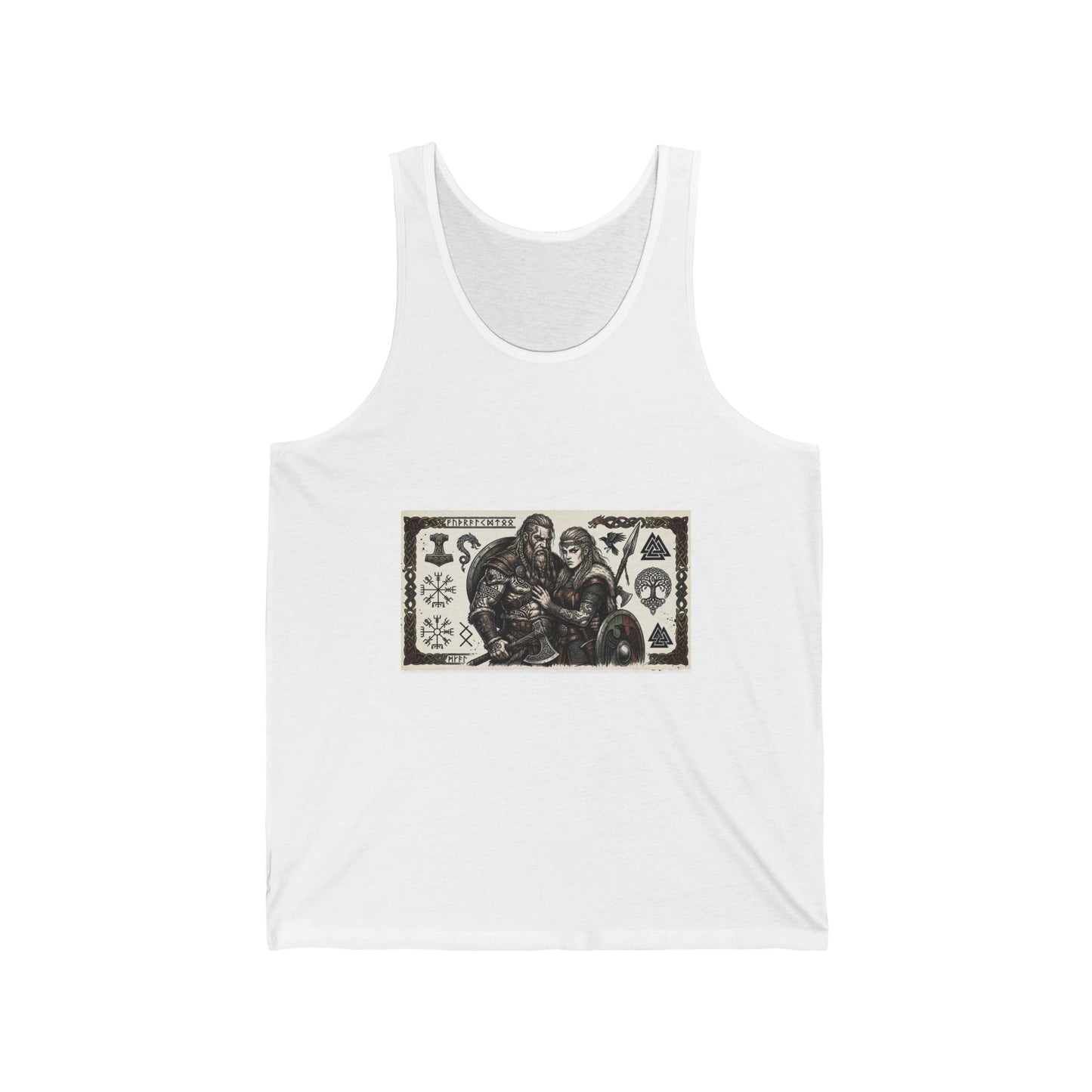 Viking Shieldmates Tank Top — Norse Warrior Illustration Tank