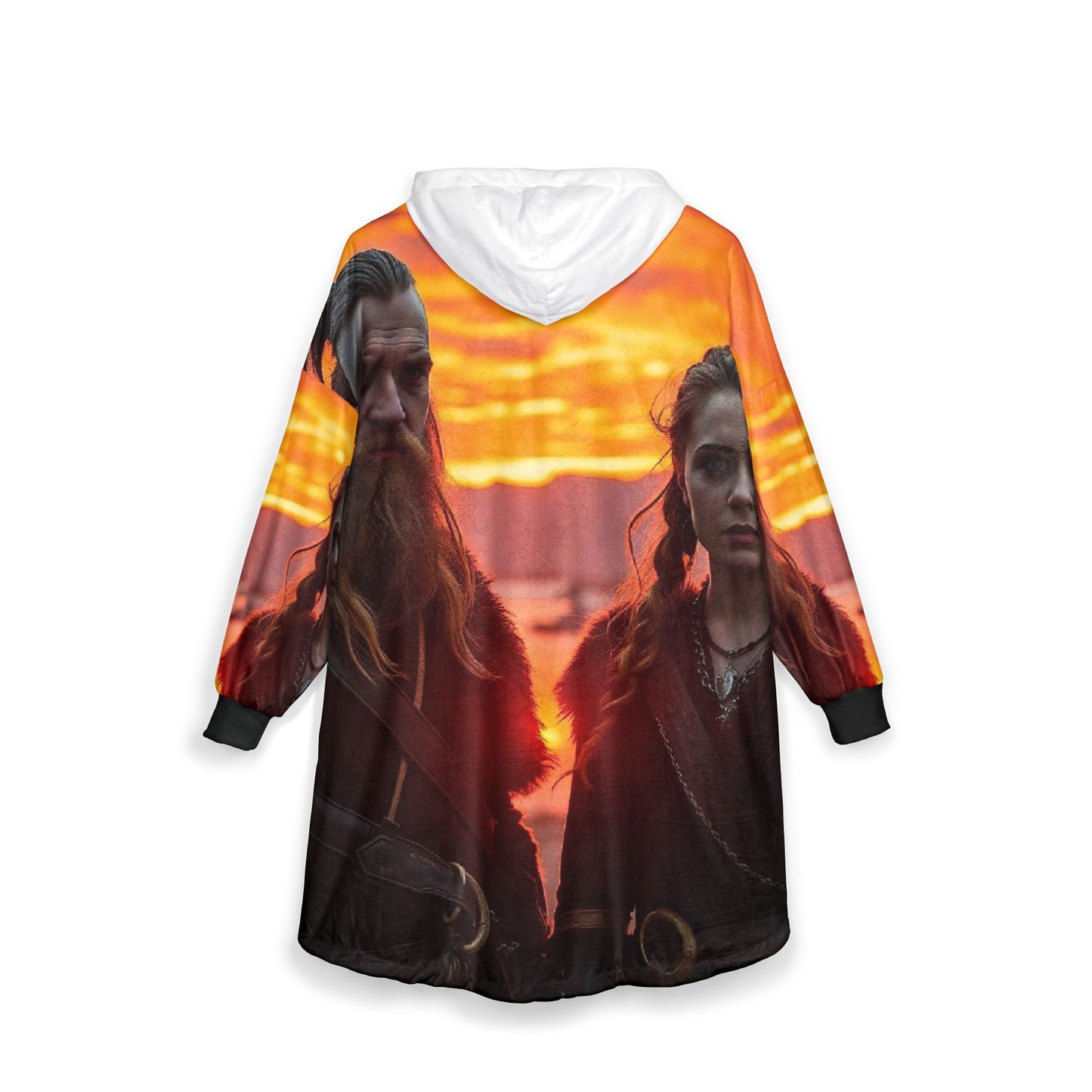 Viking Sunset Hooded Blanket