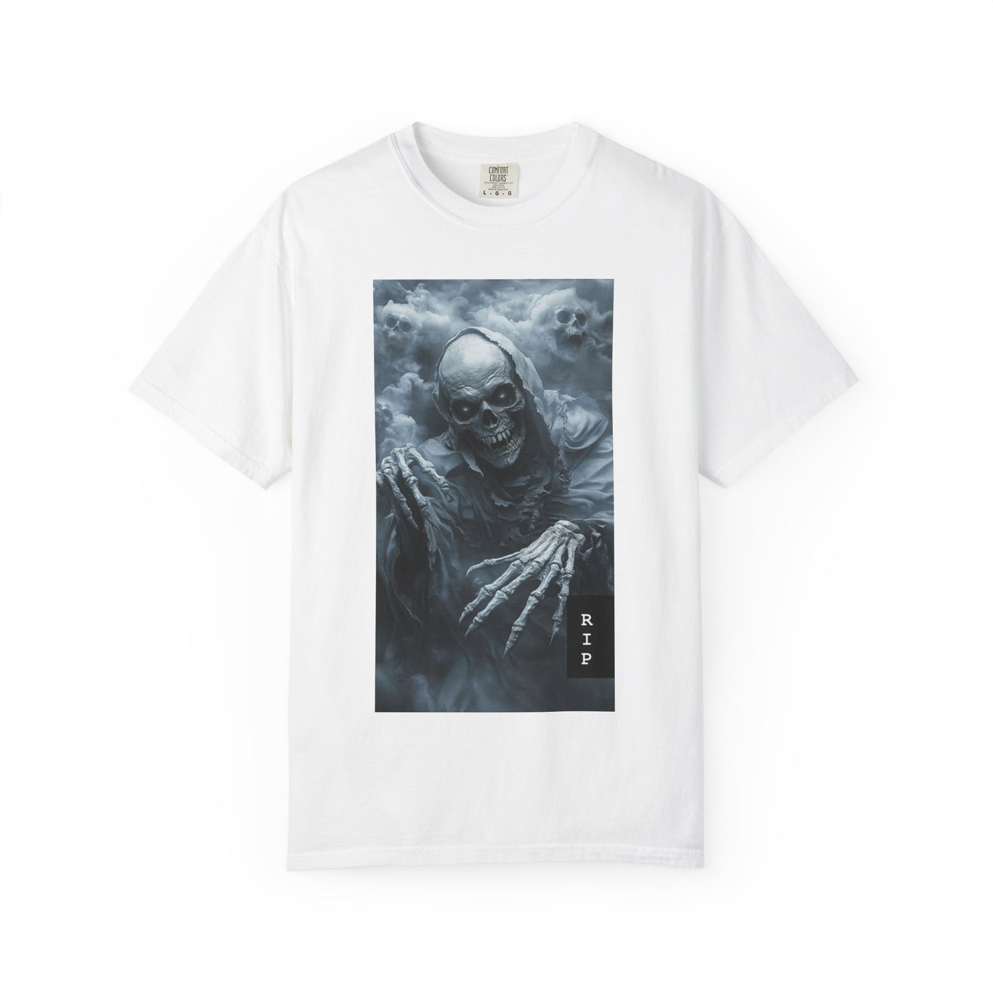 Grim Reaper Skull T-Shirt — RIP Horror Graphic Tee
