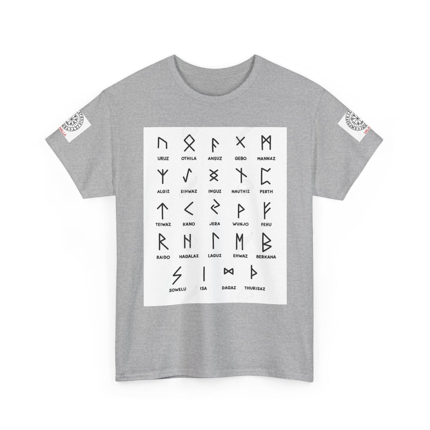 Runes Alphabet T‑Shirt — Viking / Norse Rune Chart Tee