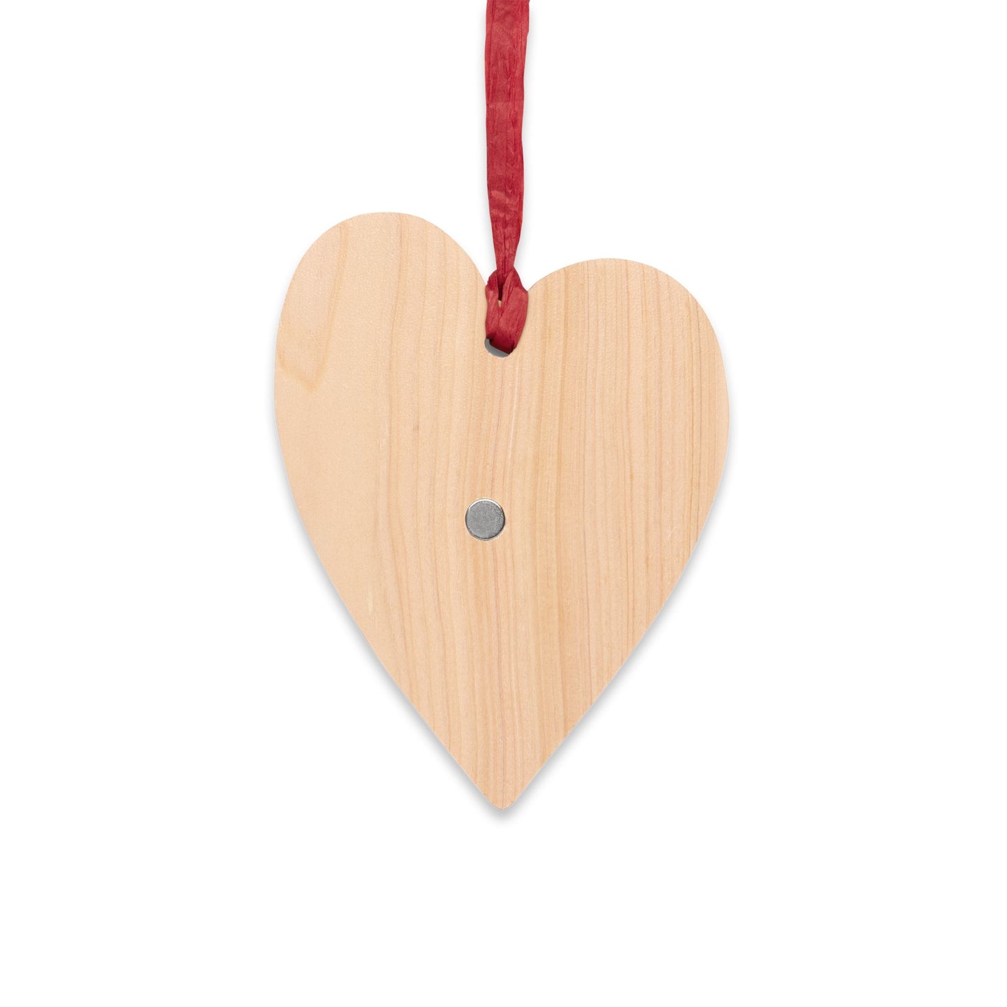 Viking Wolf & Woman Wooden Bell Ornament — Rustic Nordic Holiday Decoration