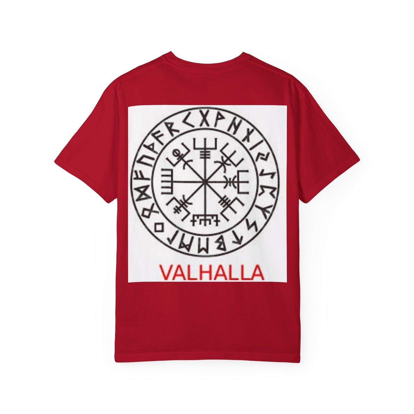 Valhalla Rune Compass T-Shirt — Viking Vegvísir Design