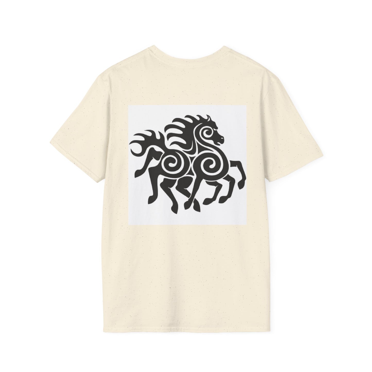 Tribal Horse Graphic T-Shirt — Celtic-Inspired Running Stallion Design