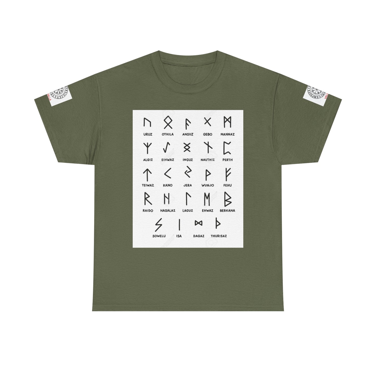 Runes Alphabet T‑Shirt — Viking / Norse Rune Chart Tee