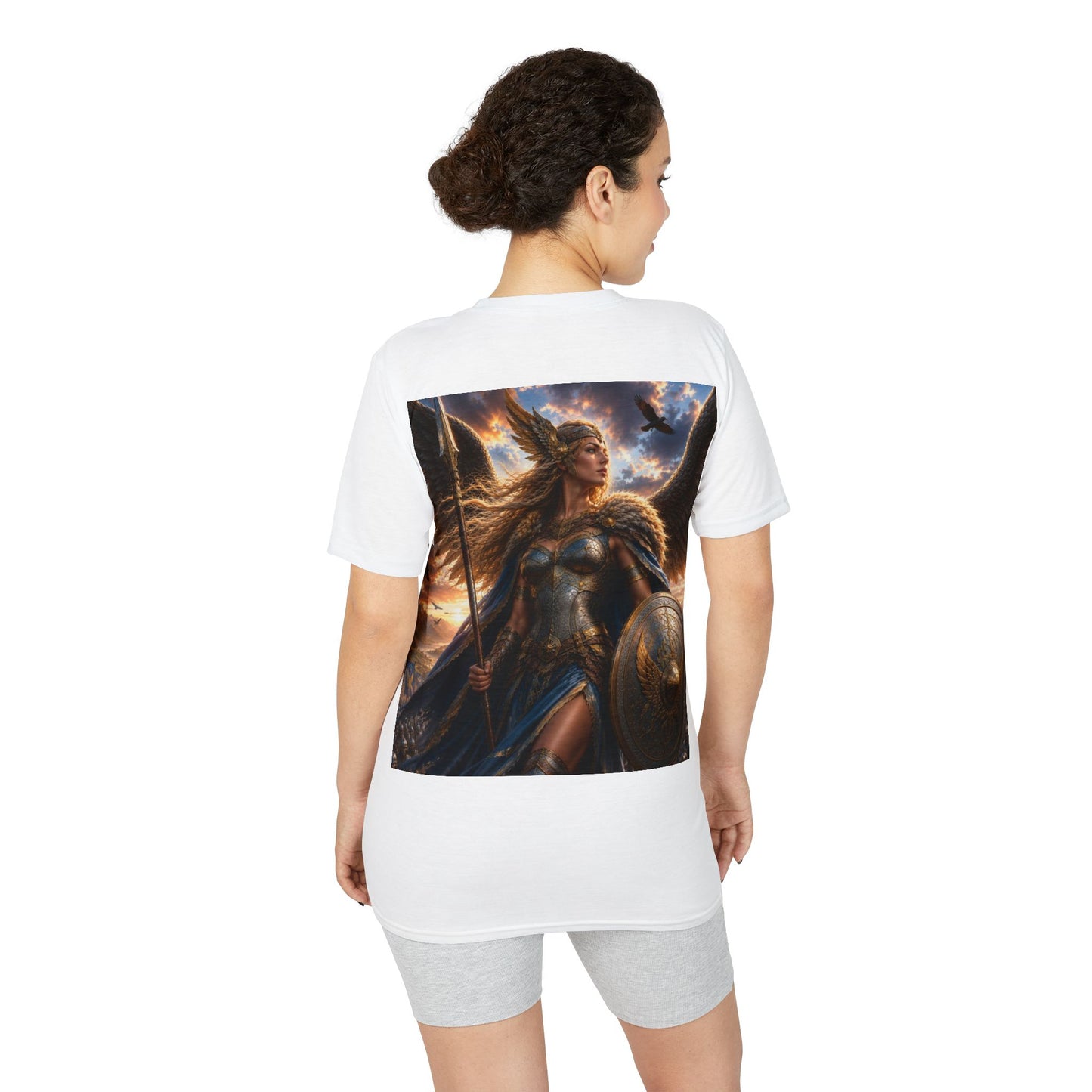 Valkyrie Warrior T-Shirt — Norse Shieldmaiden Fantasy Graphic Tee