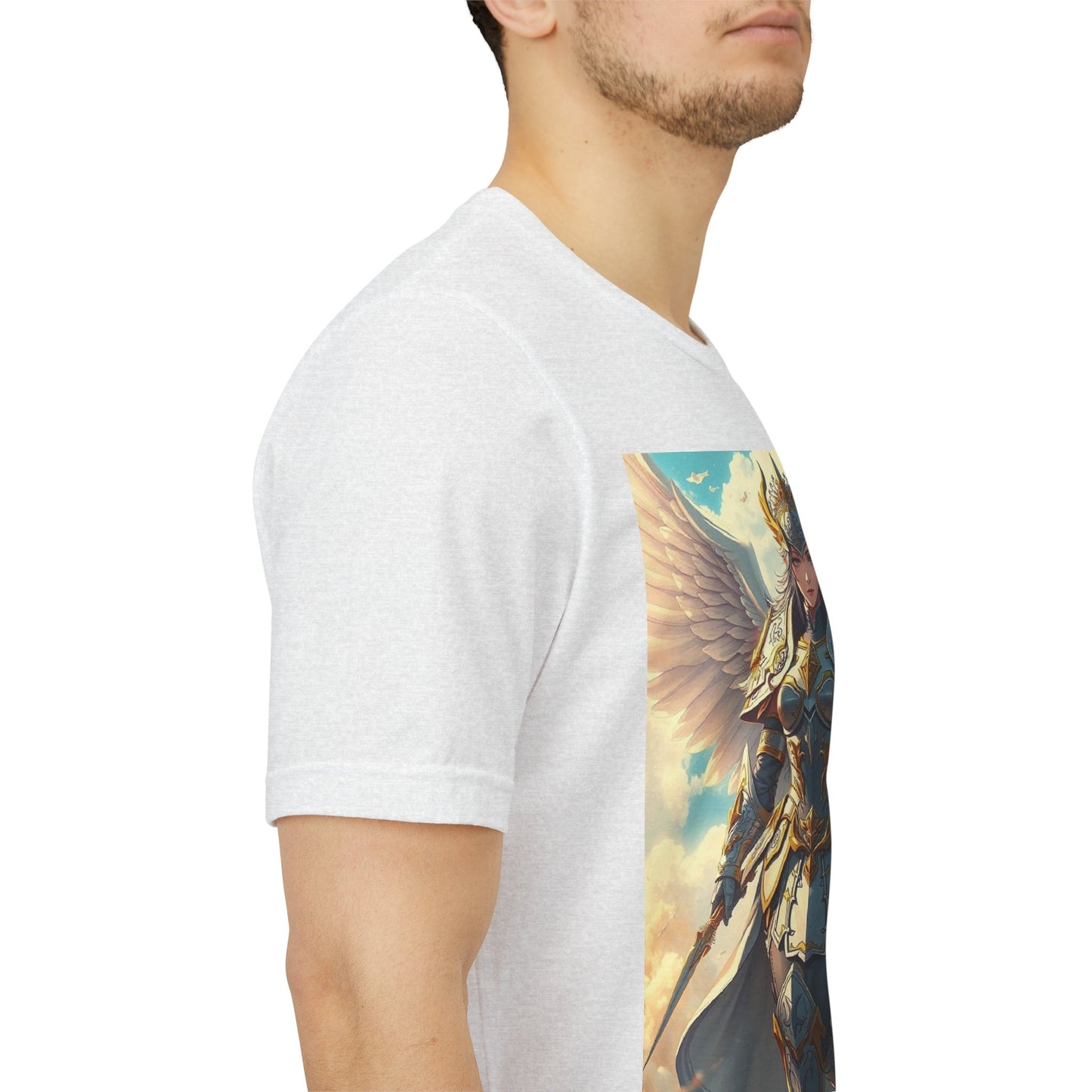 Angel Warrior T-Shirt — Fantasy Valkyrie Winged Armor Graphic Tee
