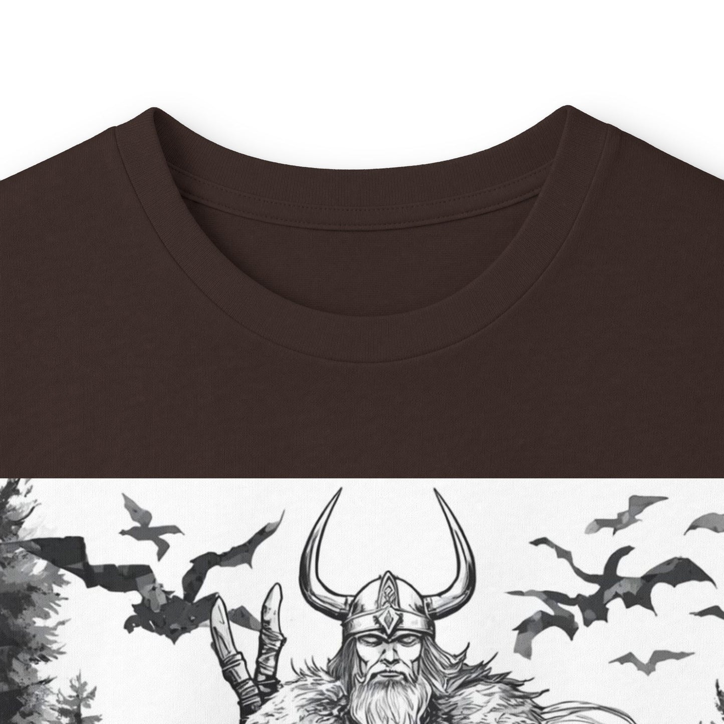 Viking Warrior Long Sleeve Tee — Valkyrie & Wolf Norse Design