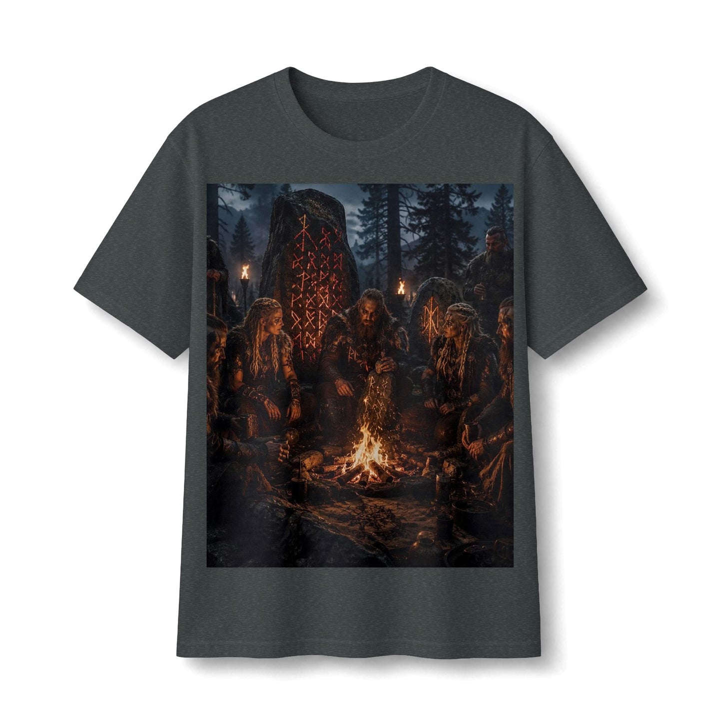 Viking Campfire Scene T‑Shirt