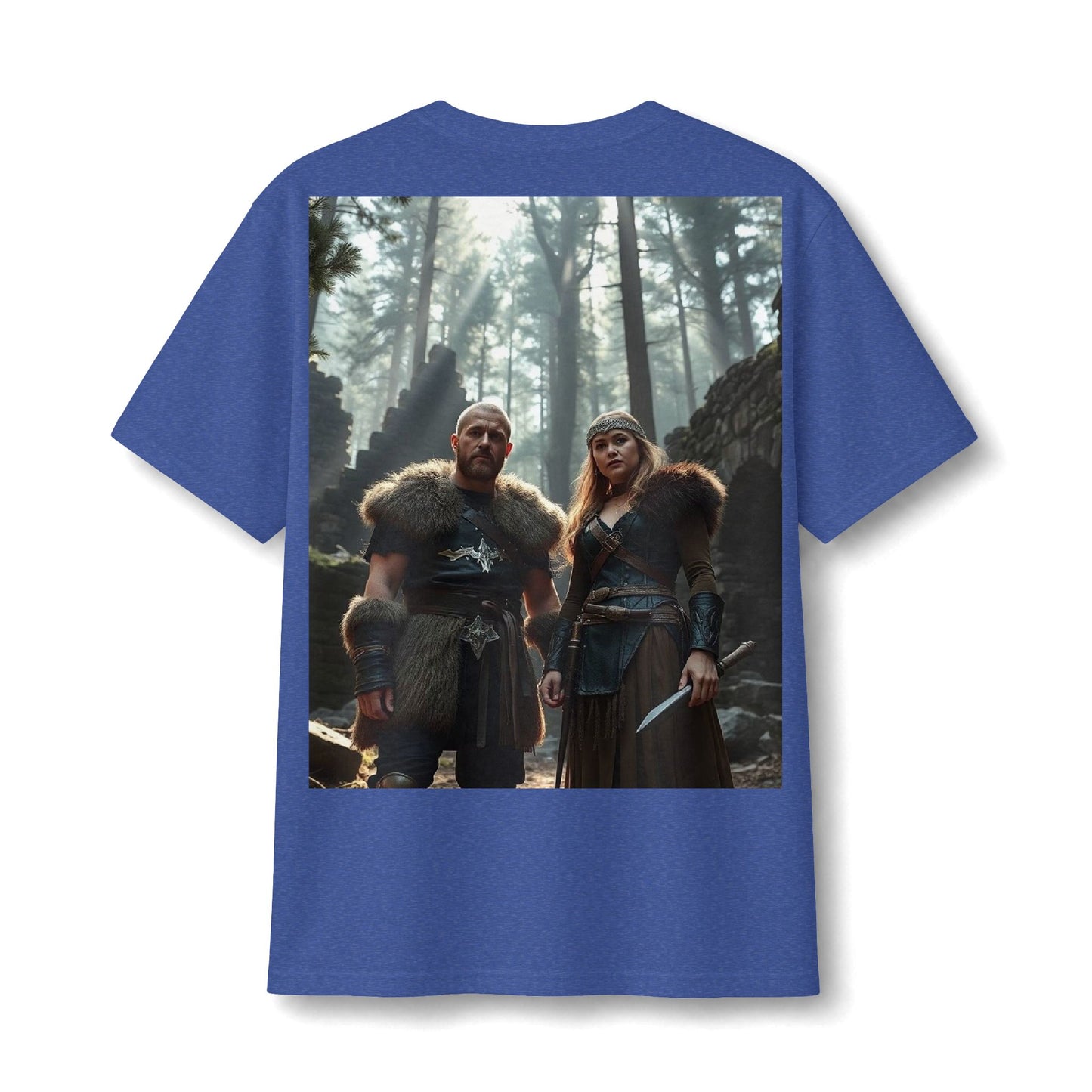 Viking Warriors Forest Light Cotton Tee
