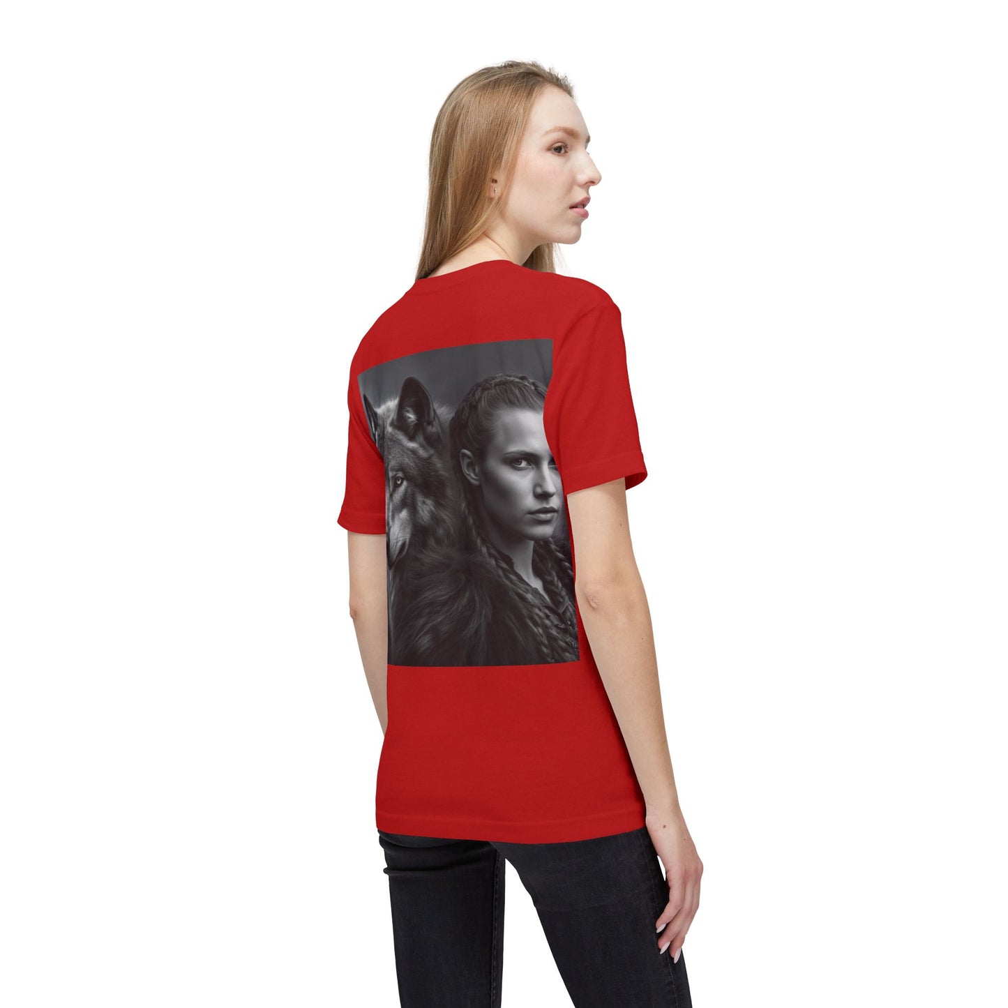 Wolf Spirit T-Shirt — Woman & Wolf Portrait Graphic Tee