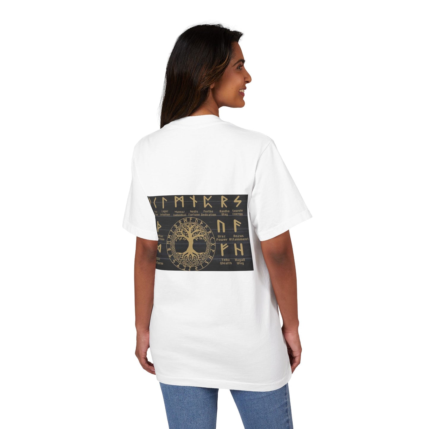 Viking Runes Tree of Life T-Shirt — Norse Rune Alphabet Graphic Tee