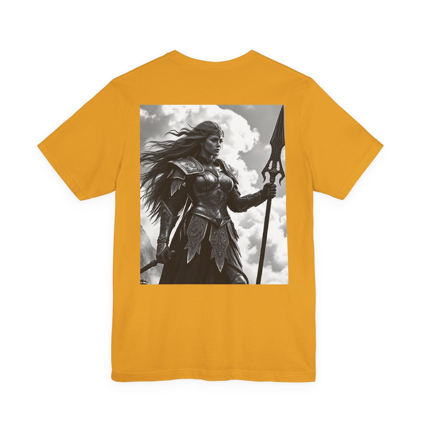 Valkyrie Warrior T-Shirt – Mythic Female Armor Art Tee