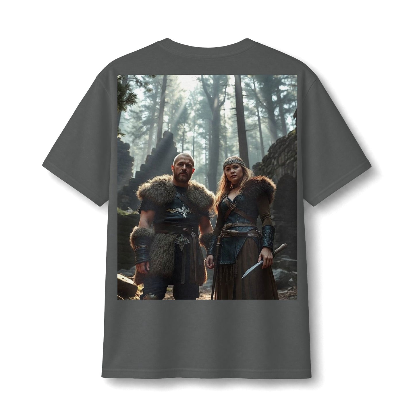 Viking Warriors Forest Light Cotton Tee