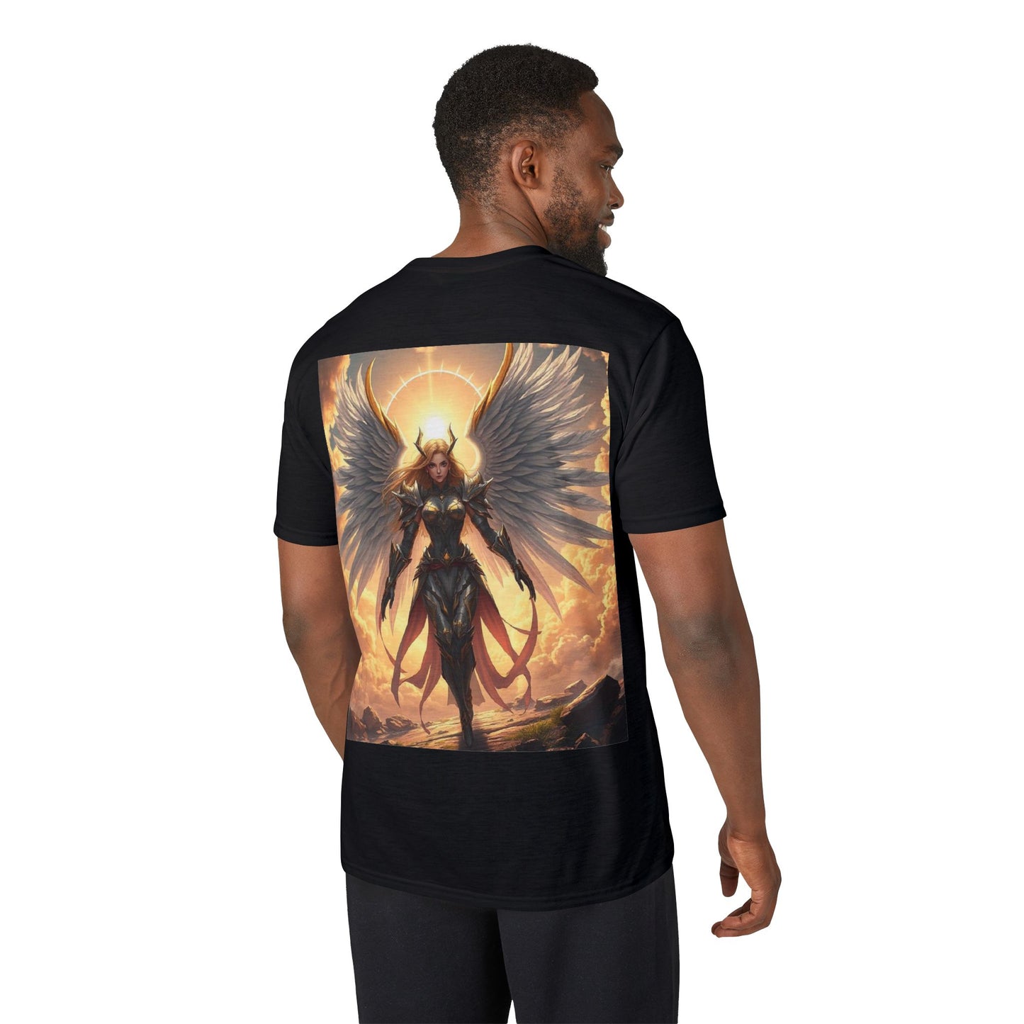 Angel Warrior T-Shirt — Radiant Valkyrie Fantasy Tee