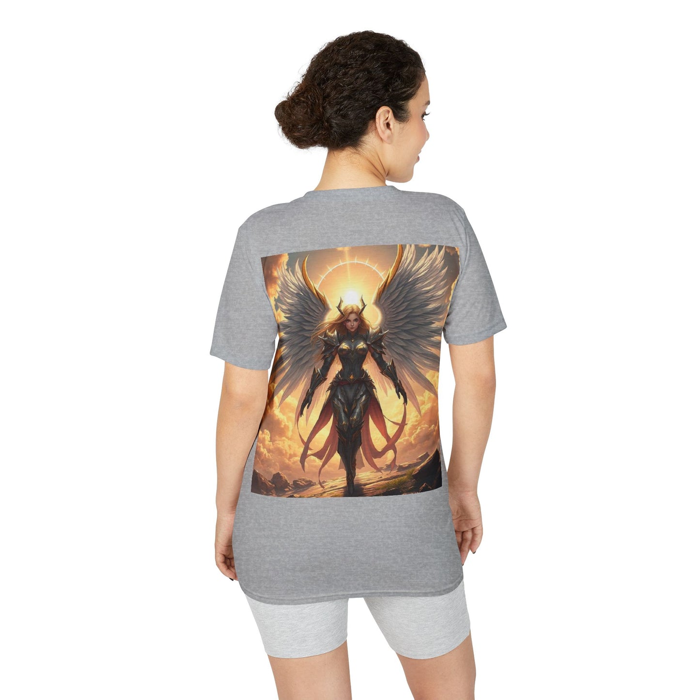 Angel Warrior T-Shirt — Radiant Valkyrie Fantasy Tee