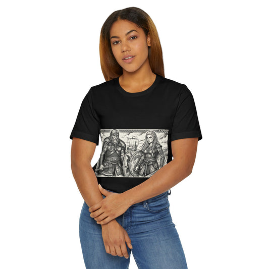 Viking Warriors Illustration T‑Shirt