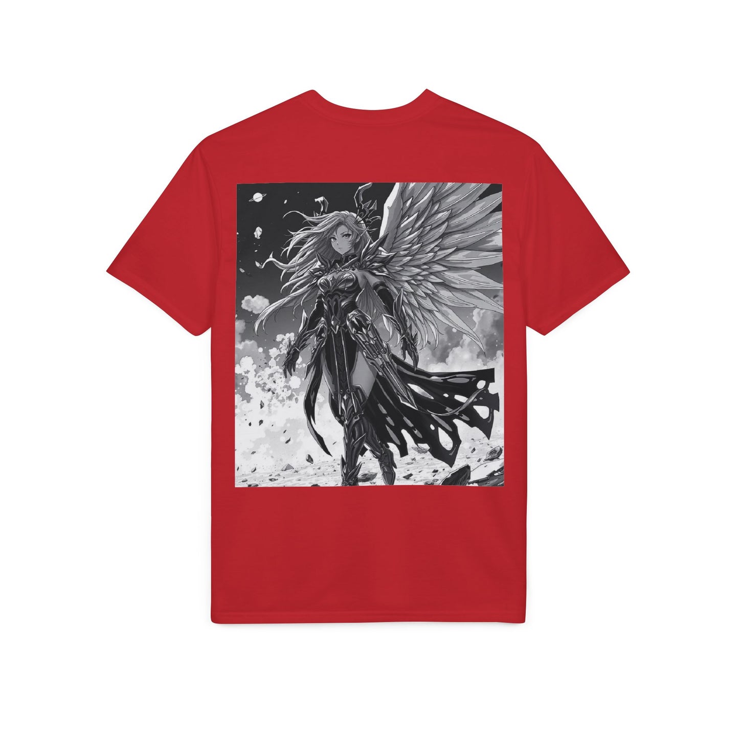 Angel Warrior T-Shirt — Gothic Fantasy Winged Hero Graphic Tee