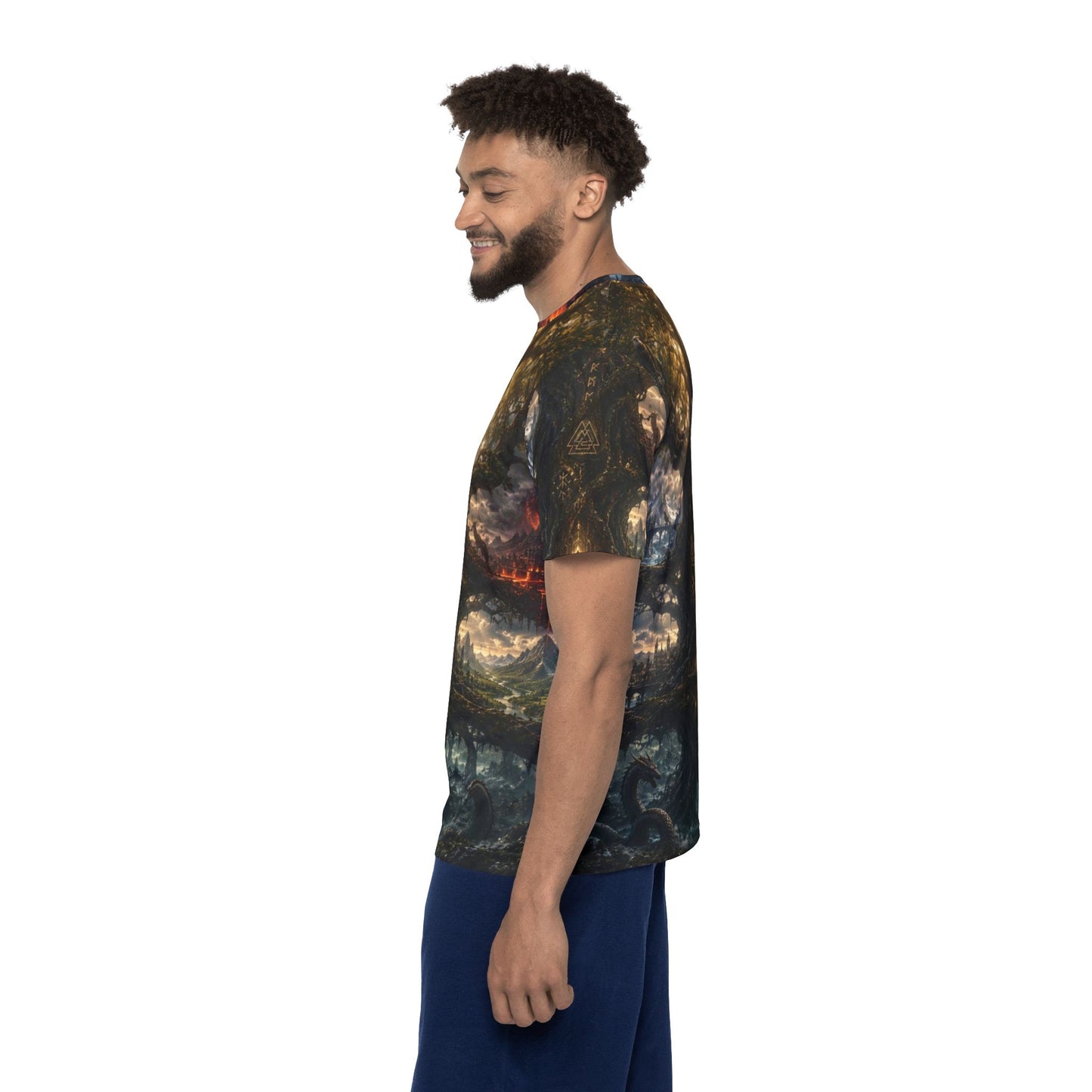 Fantasy Tree of Life Men's Jersey – Mythic Forest All-Over Print
