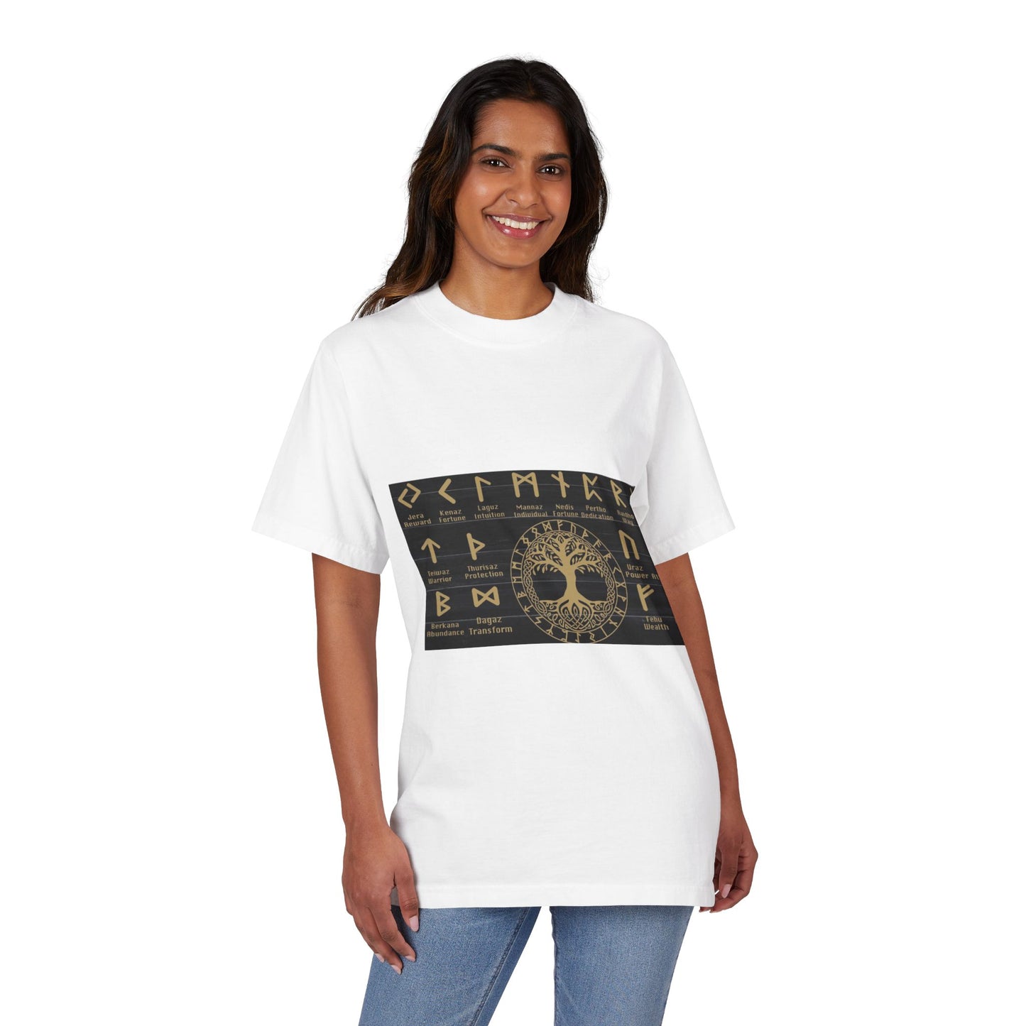Viking Runes Tree of Life T-Shirt — Norse Rune Alphabet Graphic Tee