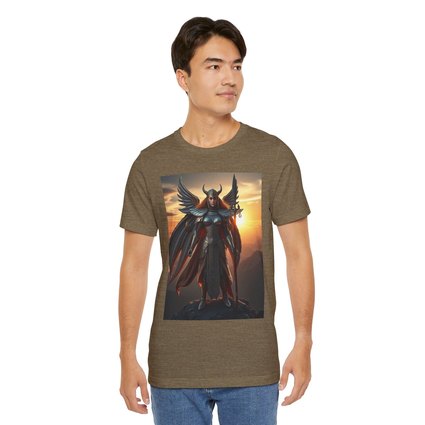 Valkyrie Warrior T-Shirt — Mythic Winged Armor Graphic Tee