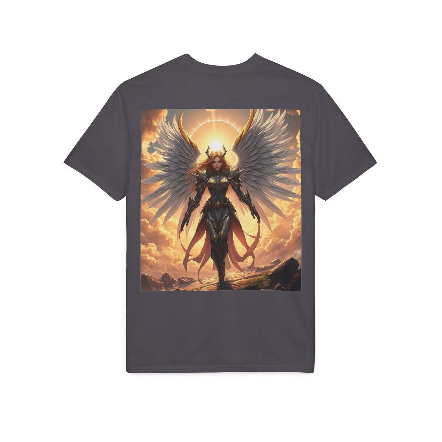 Angel Warrior T-Shirt — Radiant Valkyrie Fantasy Tee