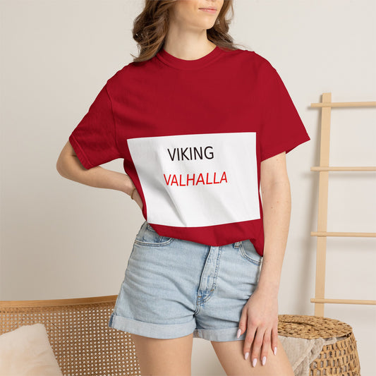 Viking Valhalla T‑Shirt — Norse Rune Compass Back Graphic