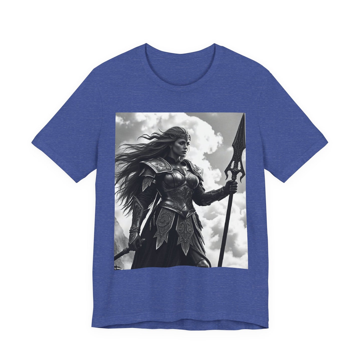 Valkyrie Warrior T-Shirt – Mythic Female Armor Art Tee