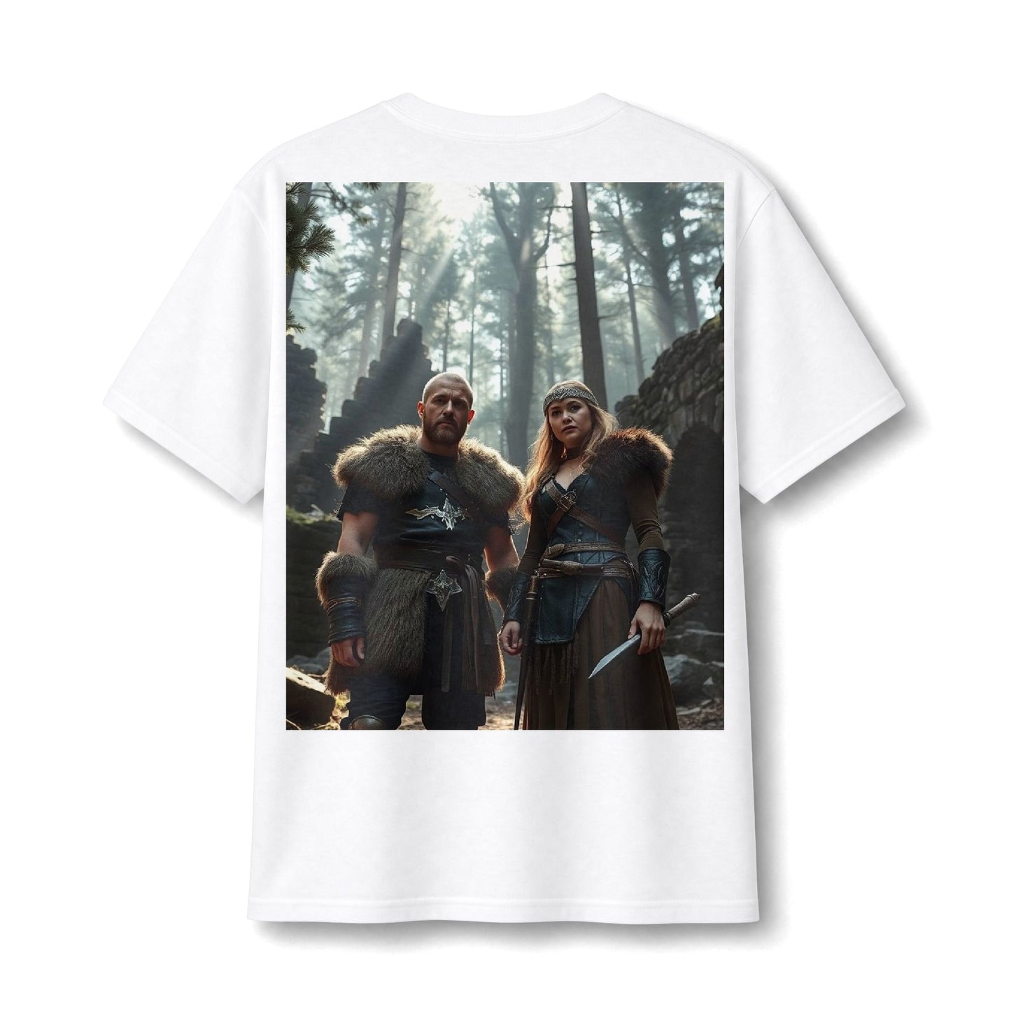 Viking Warriors Forest Light Cotton Tee