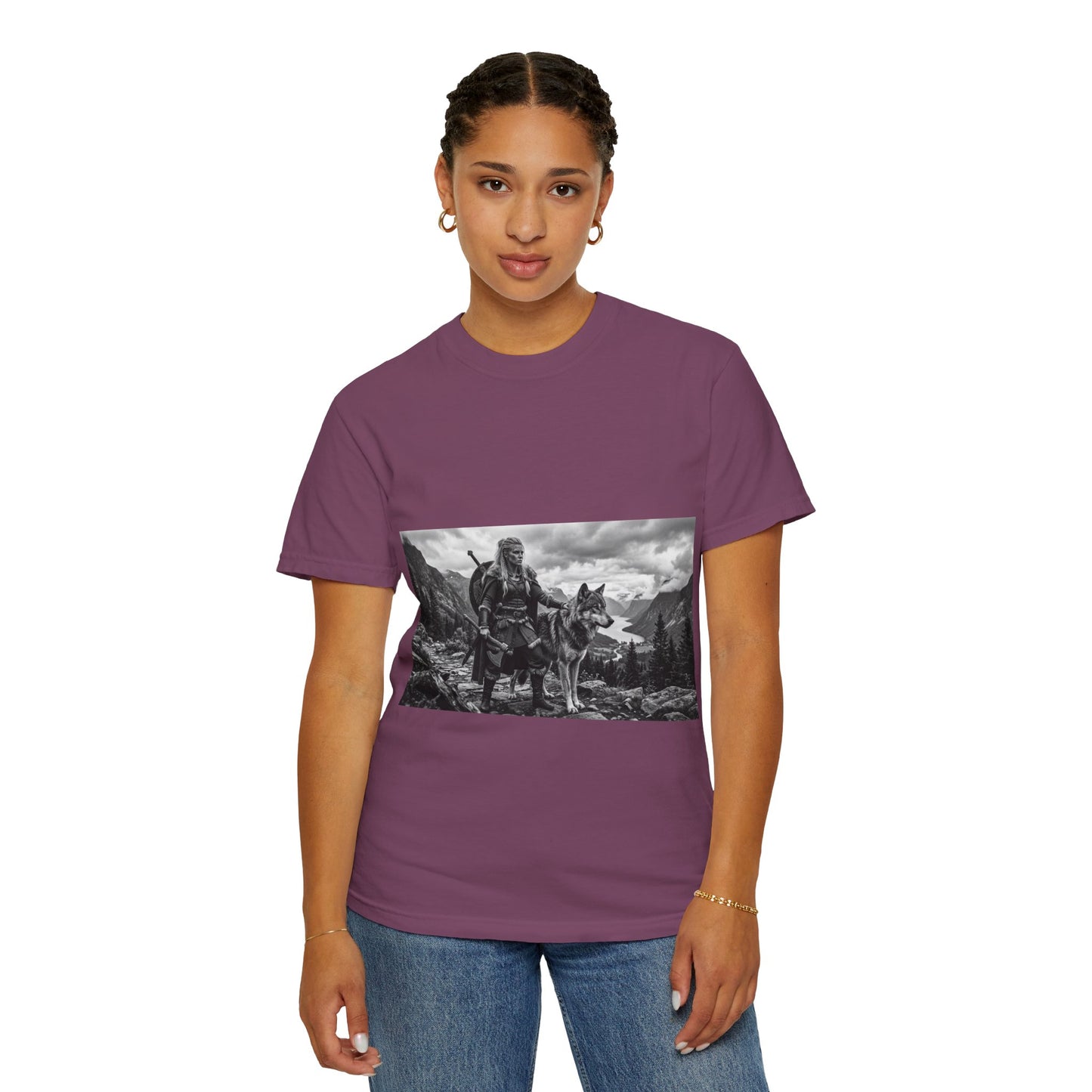 Viking Warrior with Wolf T-Shirt