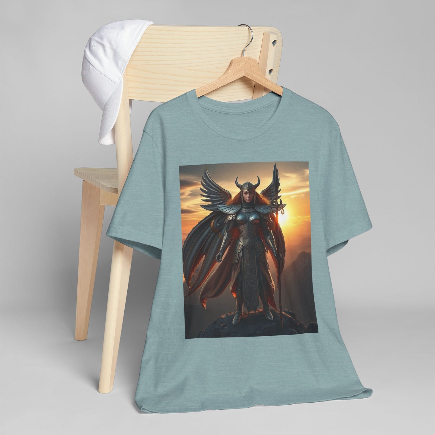 Valkyrie Warrior T-Shirt — Mythic Winged Armor Graphic Tee