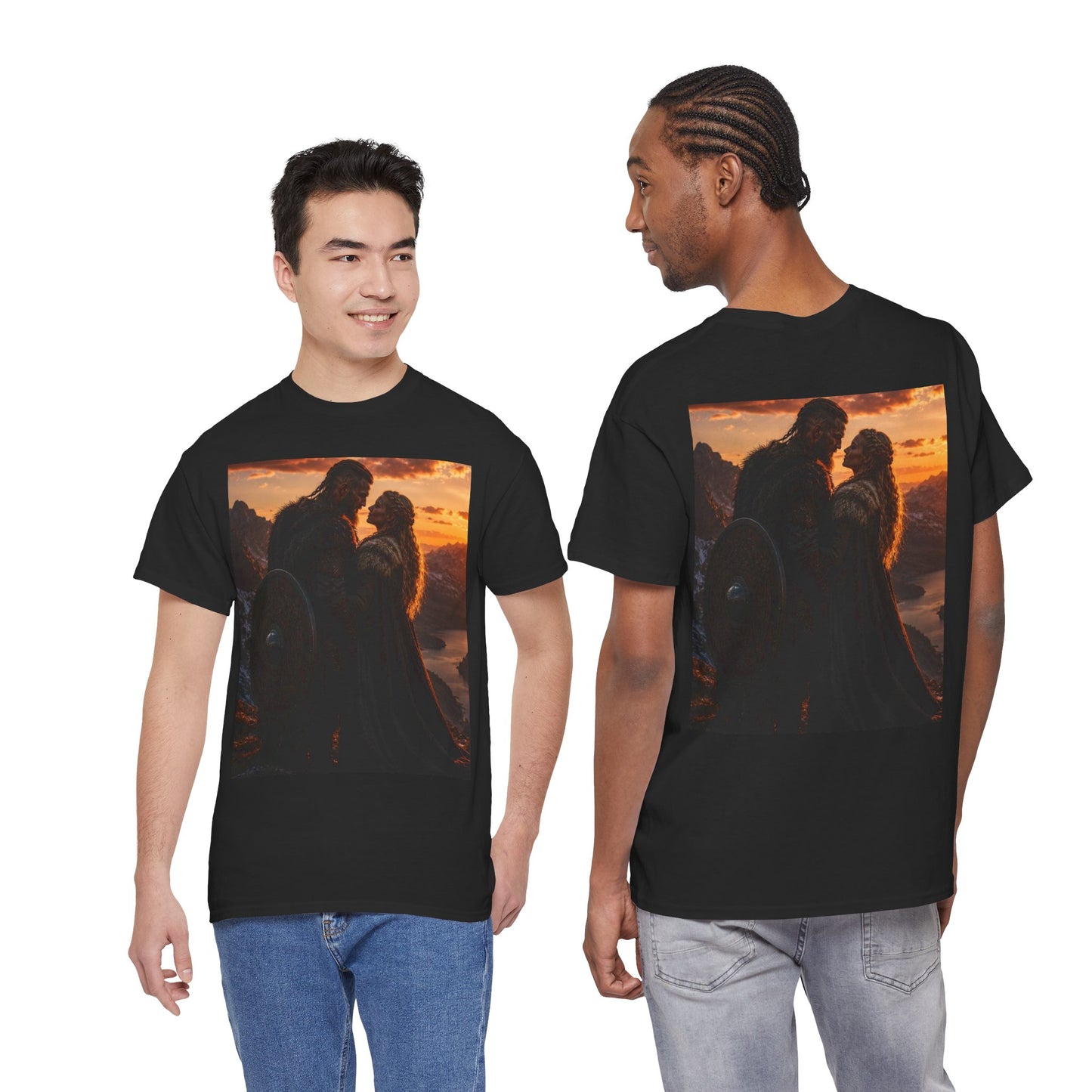 Viking Sunset Romance T-Shirt