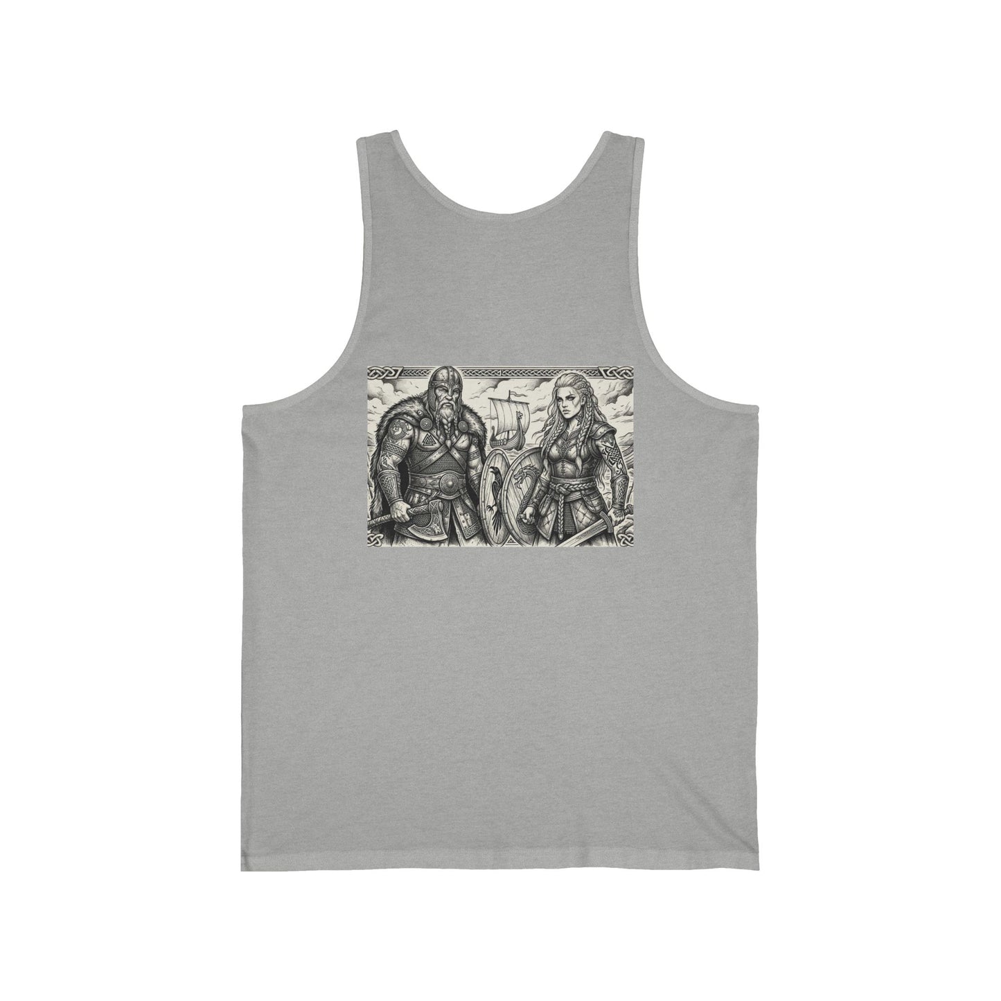 Viking Warriors Tank Top — Norse Shieldmaiden & Warrior Illustration