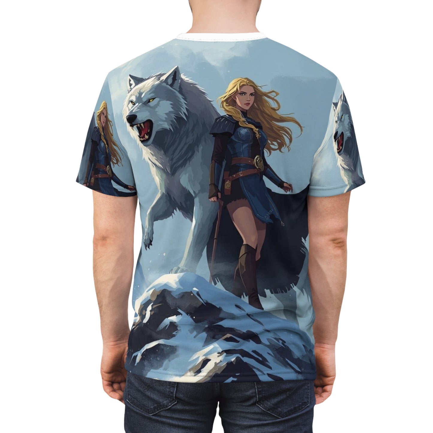 Valkyrie Wolf Protector All-Over Print Tee