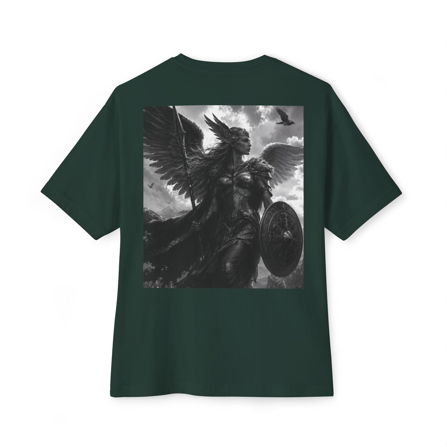 Valkyrie Warrior Tee — Nordic Myth Winged Shield Graphic Shirt