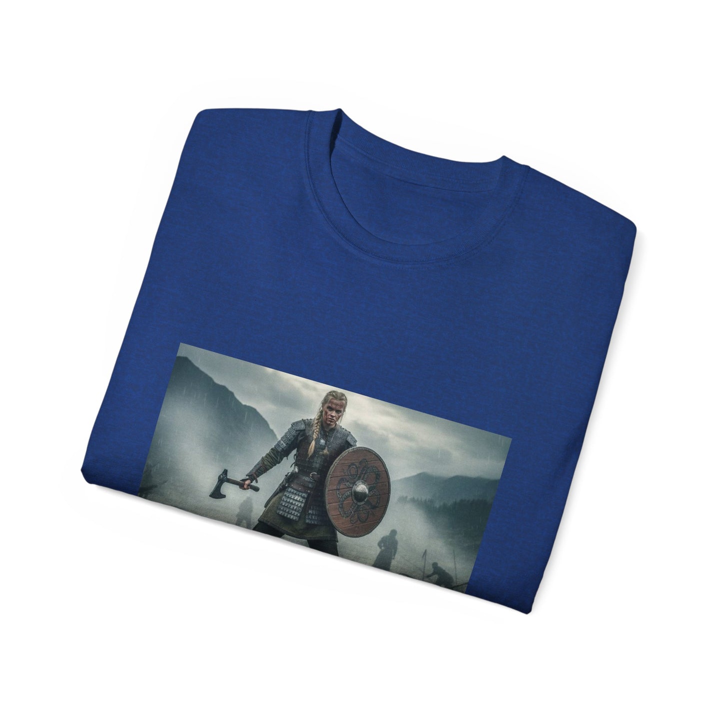 Viking Warrior T‑Shirt — Shield & Axe Norse Battle Graphic Tee