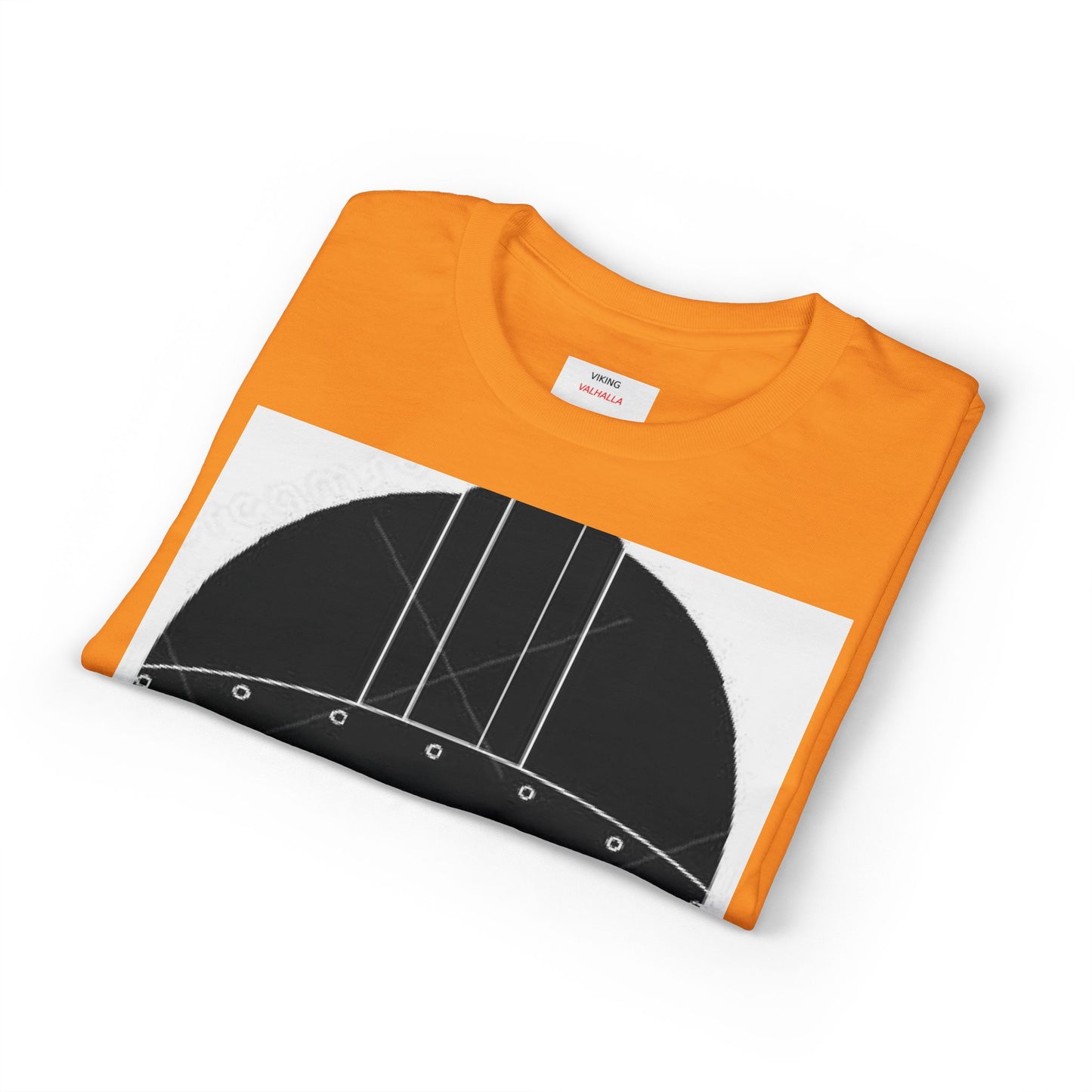 Viking Helmet Graphic T-Shirt — Norse Mask Illustration Tee