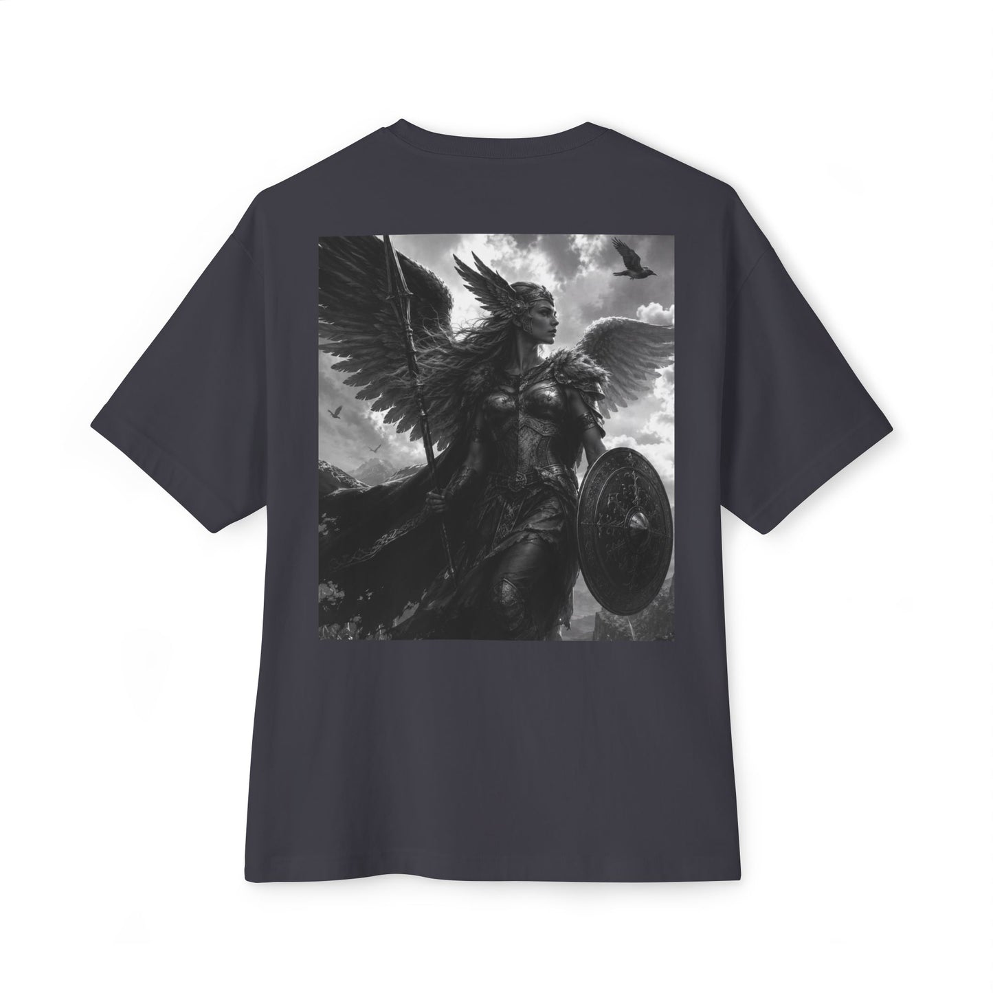 Valkyrie Warrior Tee — Nordic Myth Winged Shield Graphic Shirt