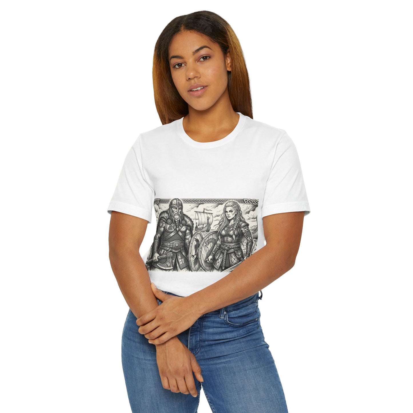 Viking Warriors Illustration T‑Shirt
