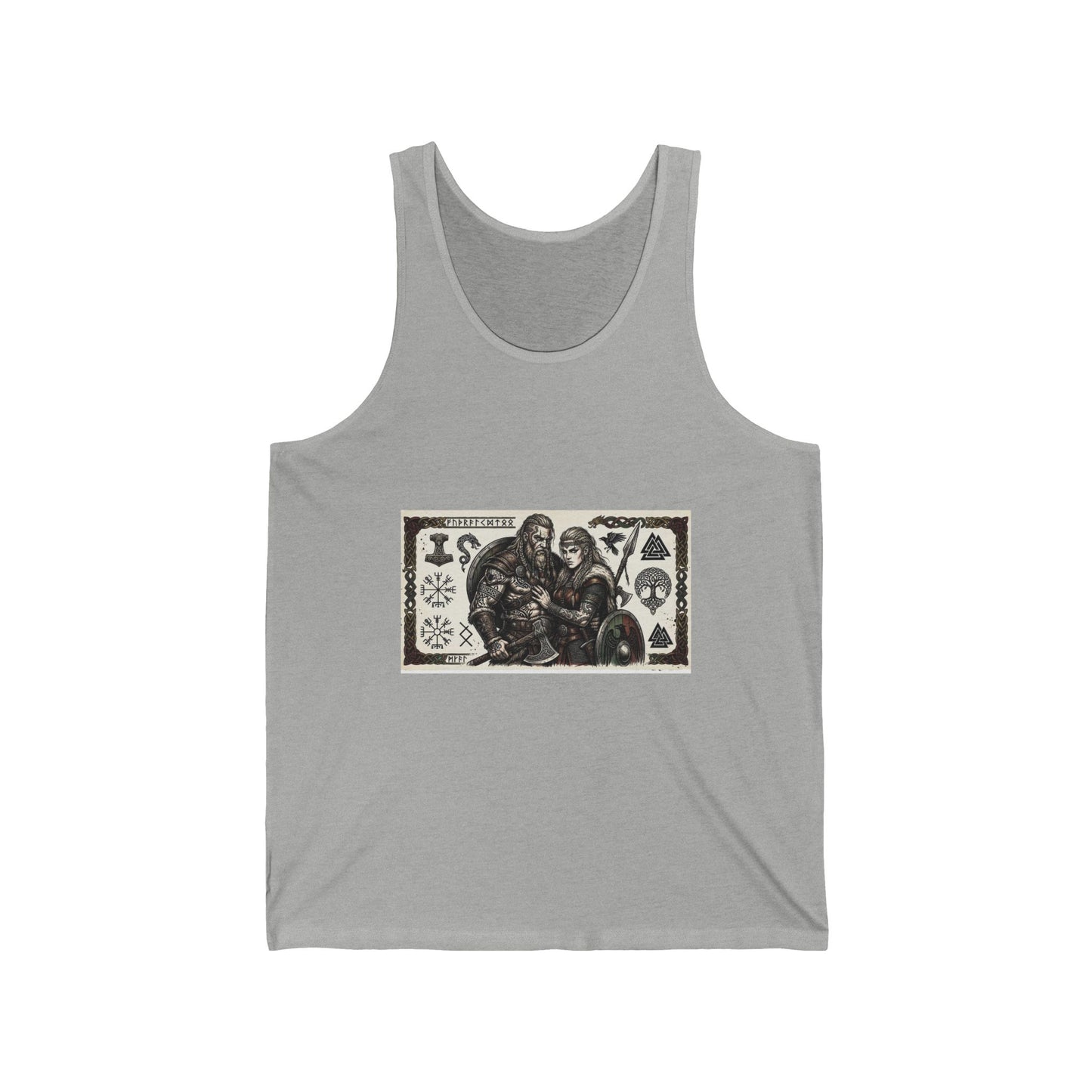 Viking Shieldmates Tank Top — Norse Warrior Illustration Tank