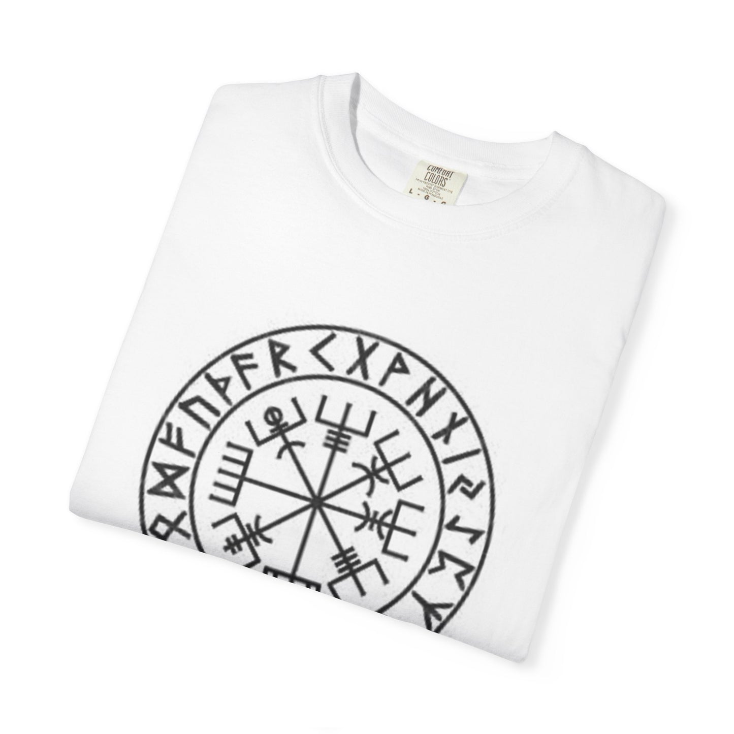 Valhalla Rune Compass T-Shirt — Viking Vegvísir Design