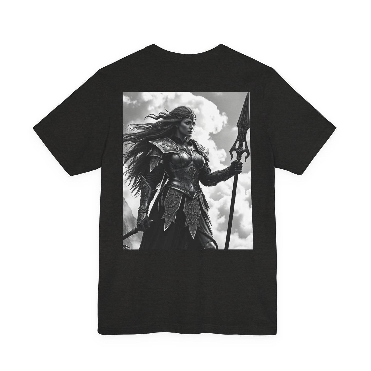Valkyrie Warrior T-Shirt – Mythic Female Armor Art Tee