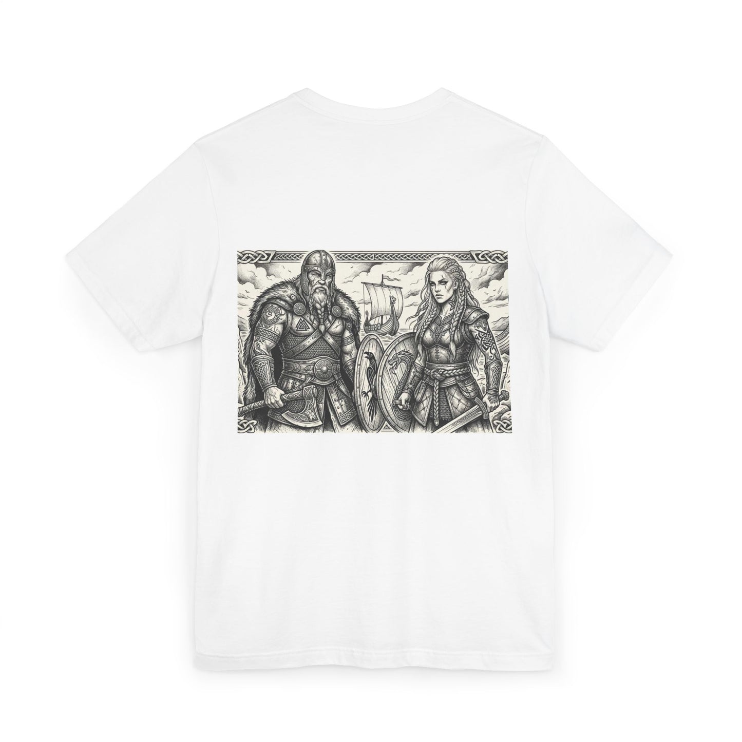 Viking Warriors Illustration T‑Shirt