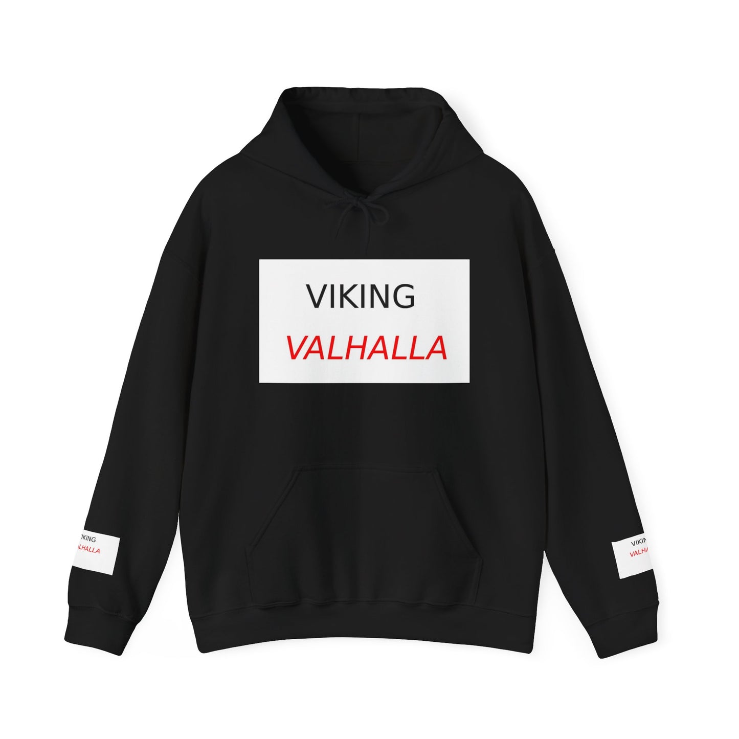 Viking Valhalla Hoodie — Norse Rune Shield Back Graphic