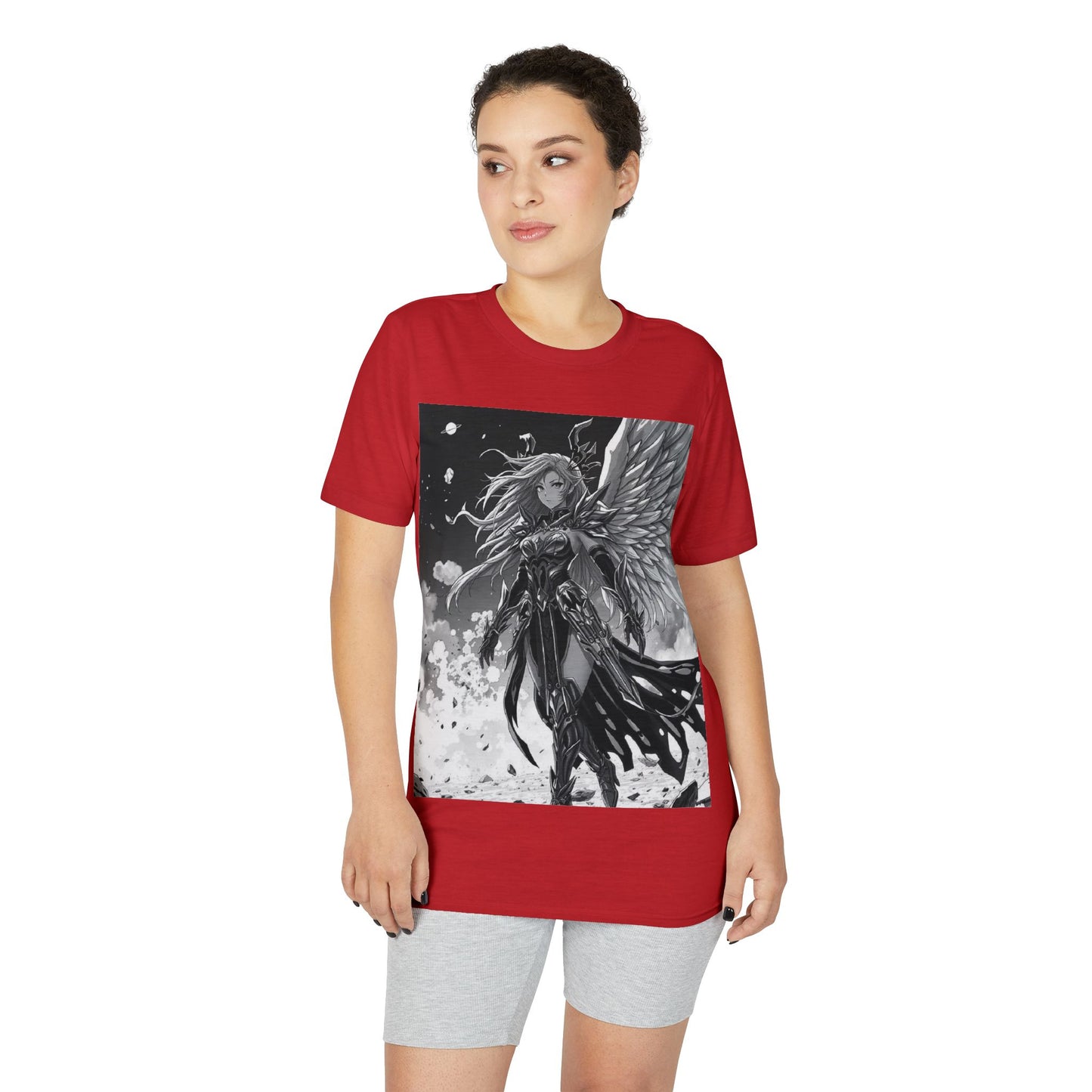 Angel Warrior T-Shirt — Gothic Fantasy Winged Hero Graphic Tee