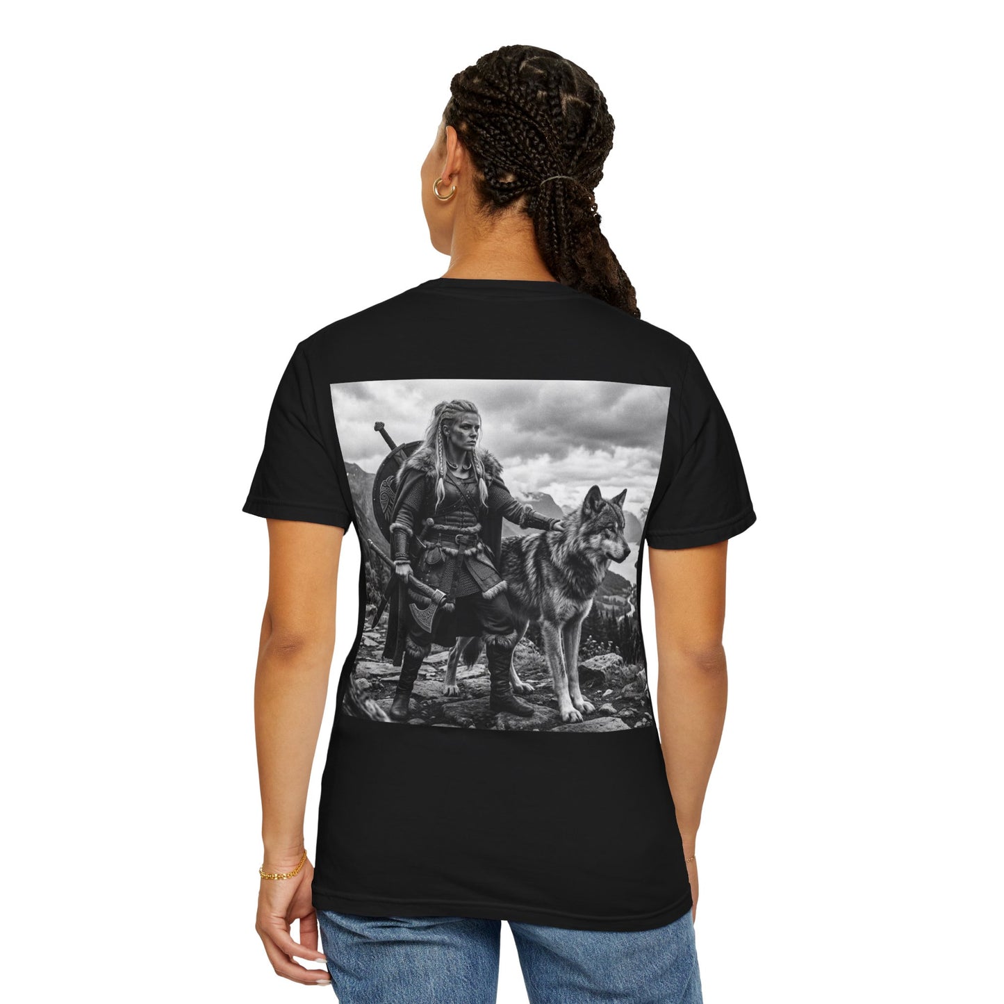 Viking Warrior with Wolf T-Shirt